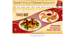 Desktop Screenshot of goodfortunearlington.com