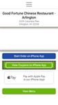 Mobile Screenshot of goodfortunearlington.com